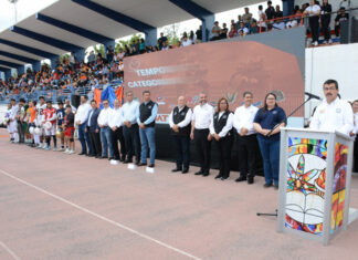 Inaugura Dámaso Anaya torneo de futbol americano de la UAT categoría intermedia