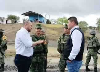 Recorren municipios afectados por lluvias