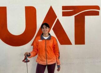 La esgrimista de la UAT Regina Pedraza llega a lo más alto del ranking nacional