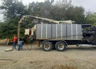 Secretaría de Recursos Hidráulicos lleca trabajos de saneamiento