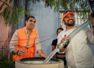 MC llevó agua a más colonias de la Capital