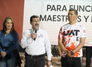 Rector de la UAT inaugura torneos deportivos para docentes y empleados universitarios