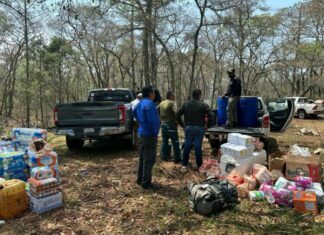 Coordinan acciones para el control del incendio forestal en Reserva de la Biosfera El Cielo
