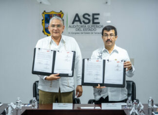 Firman convenio la UAT y la Auditoría Superior del Estado