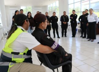 Recibe Guardia Estatal de Género capacitación en primeros auxilios