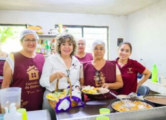Supervisa SEBIEN comedores y entrega beneficios sociales en Victoria