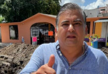 Supervisa Regidor trabajos de rehabilitación sanitaria Óscar Narváez