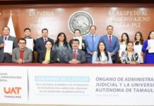 Estudiantes de excelencia de la UAT concluyen estancia en el Órgano de Administración Judicial